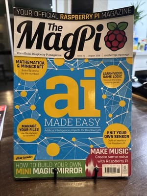 Magpi Raspberry Pi Aug 2018 Computer Code AI Minecraft  Artificial Intelligence