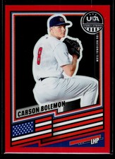 2026 Panini Stars & Stripes Baseball #61 Red Carson Bolemon 277/399 USA