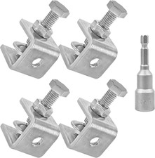 4 Pack 20mm Mini Stainless Steel C-Clamps for Woodworking DIY Metalworking