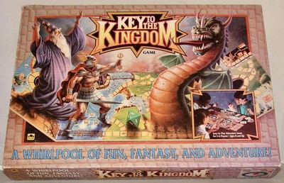 KEY TO THE KINGDOM 1992 Fantasy Role Play RPG Vintage Board Game *100% Complete*