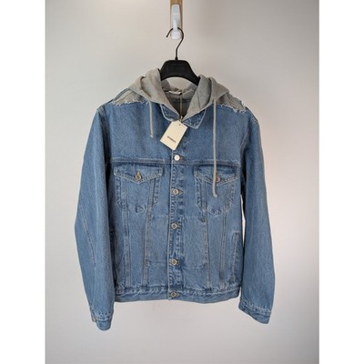 Vetements Deconstructed Hooded Denim Jacket in Denim Mid Blue BNWT Medium