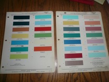 1956 1957 Mercury Ditzler Color Paint Chips - 1114 - Vintage