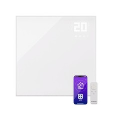 Infrarotheizung mit Thermostat 360 W WiFi Infrarot Wand Heizstrahler Alexa Weiß 