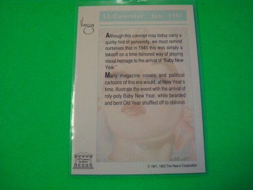 1993 VARGA II BABY NEW YEAR PRIZM CARD NUMBER 53 NEW - Picture 2 of 2