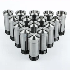 High Precision 15 Piece 5C Collet Set Fractional 1/8" - 1" Capacity TIR 0.0005"