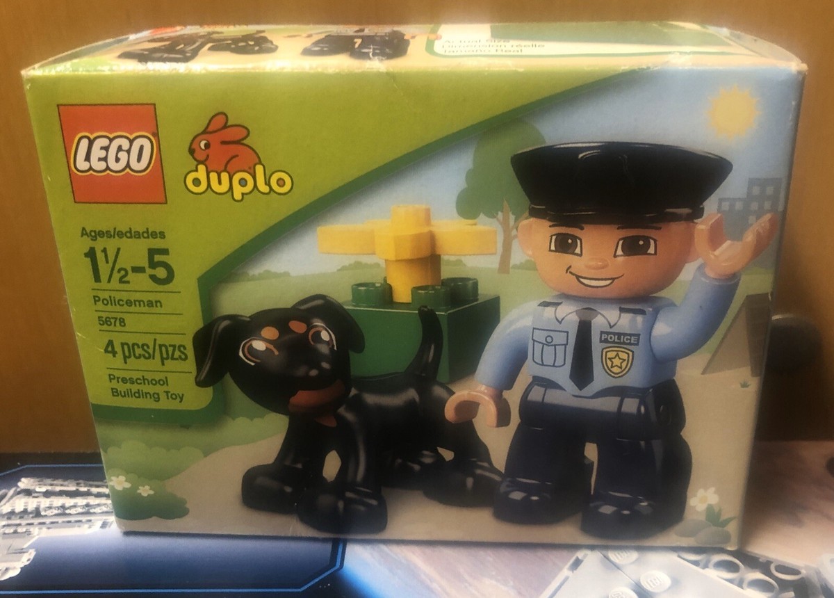 NEW LEGO 5678 Duplo Policeman Black Dog Animal 673419144346| eBay