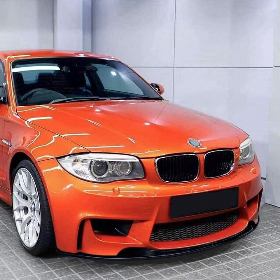 JOM Pare-Chocs Avant BMW Série 1 E81/E82/E87/E88 2004-2013 – Plastique Noir Robuste, Sans PDC/SRA, Prêt à Peindre