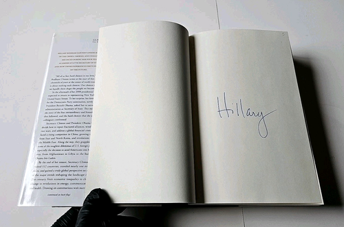 *SIGNIERT! Hillary Rodham Clinton HARD CHOICE 2014 Hardcover Buch HANDSIGNIERT! - Bild 6 von 19