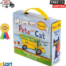 Pete the Cat Childrens Books Box Set I Can Read Phonics Learn to Read 12 mini