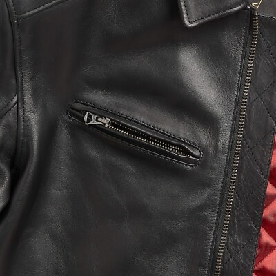 Genuine Triumph Ace Cafe Leather Jacket Size XL MLES23800 | eBay
