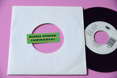JAMIROQUAI VIRTUAL INSANITY GLORIA ESTEFAN YOU'LL EX 7'' STICKER JUKE BOX STRIP
