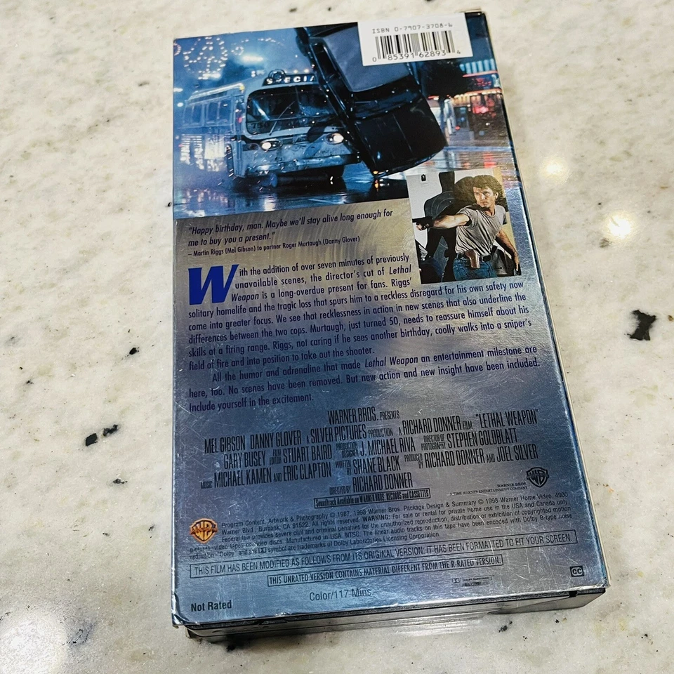 Lot Lethal Weapon 2, 3, 4 VHS New Sealed - Directors Cut 1 Not Sealed - Image 3 of 4