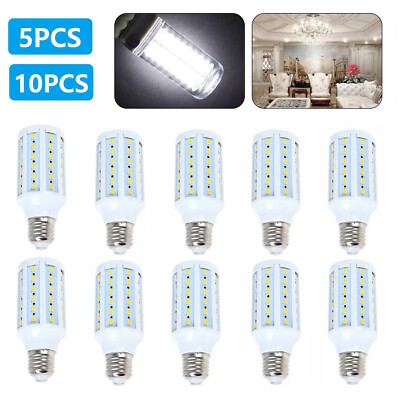 5/10x Bright E27 SMD LED Corn Bulb Lamp Workshop Light Cooling White AC 110V 12W