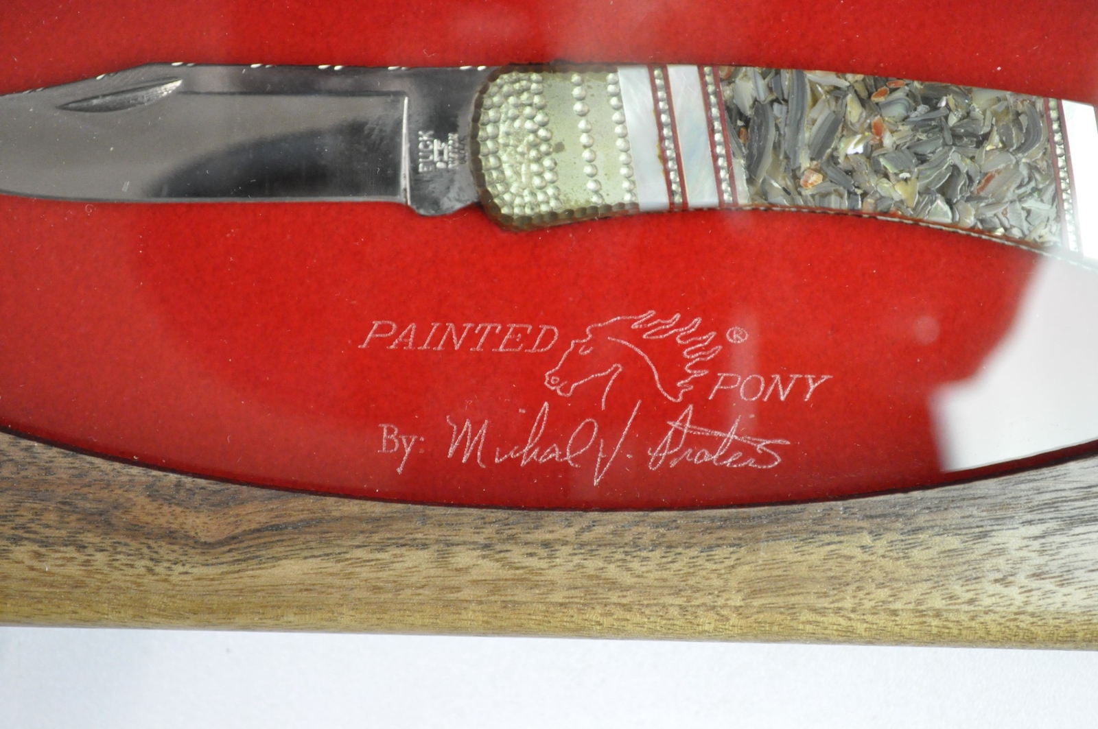 Buck Knives Michael Prater Painted Pony Custom Folding Knife Multi