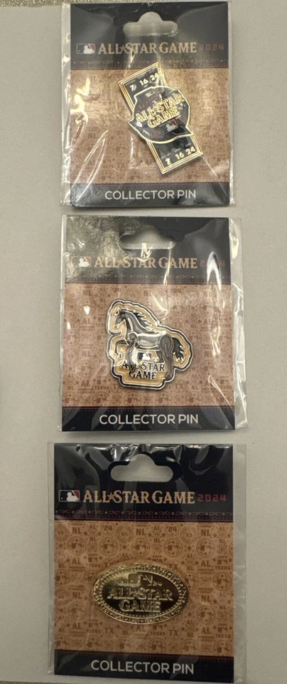 2024 MLB All Star Game Globe Life STADIUM-EXCLUSIVE - 10 Pin Set Rare 🔥 - Image 3 of 4