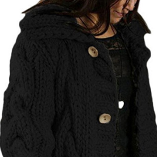 Ladies Loose Chunky Overcoat Women Cable Knitted Winter Baggy Cardigan Sweater - Picture 39 of 72