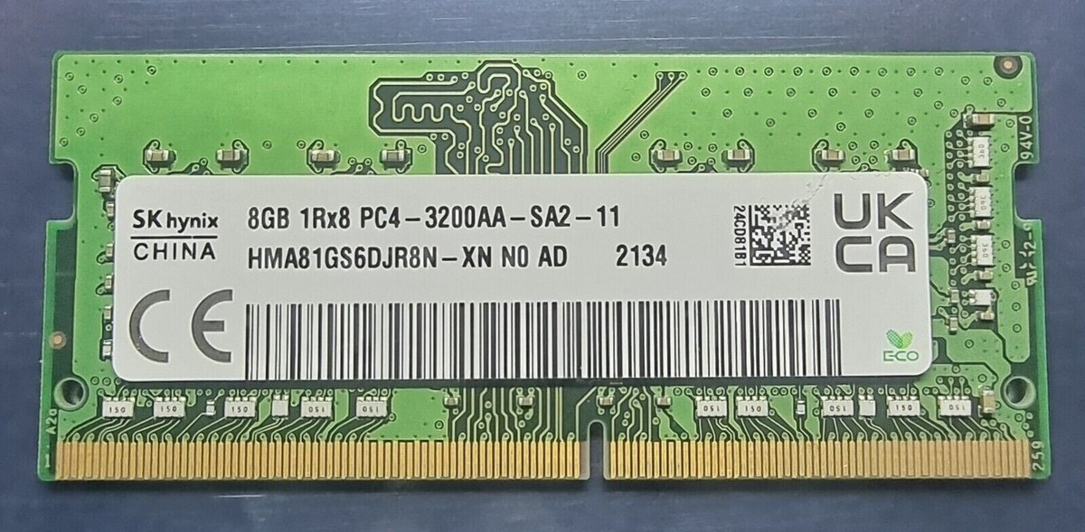 8gb 1rx8 Sk Hynix 8gb 1rx16 Ddr4 Sodimm 3200mhz Sk Hynix DDR4