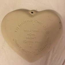 The Pampered Chef 1998 Welcome Home Heart Cookie Mold USA Made Free Shipping!