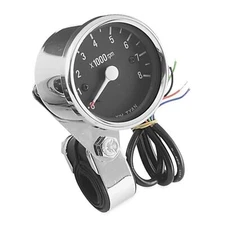Biker's Choice Custom Electronic Mini Tachometer - Black Face 72769