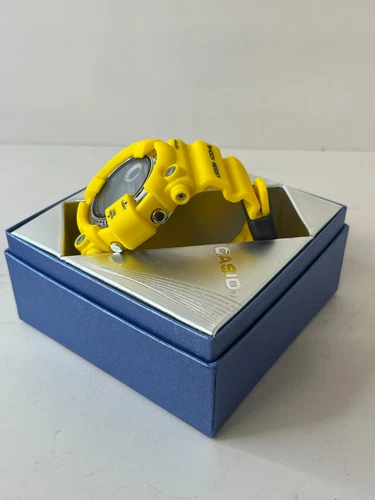 CASIO G-SHOCK GF-8250-9JF Yellow Rubber Solar Digital Watch FROGMAN Unused Japan - Picture 5 of 24