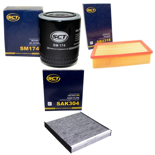 Inspektionspaket Filterset Sct FüR Audi A6 Avant 2.6 2.8 Quattro 4A 4A2 4A5 C4-image