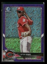 2018 Bowman Chrome #BCP171 Jeter Downs Prospects Purple Shimmer Refractor #/655