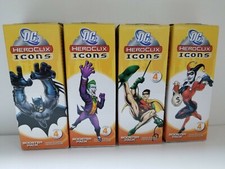 DC HeroClix Icons 4 Booster Pack BOX LOT Total of 16 Collectible figures