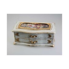 CARILLON MECCANICO BAULE PORTAGIOIE PVC CON BALLERINA  E MELODIA per ELISA 24110