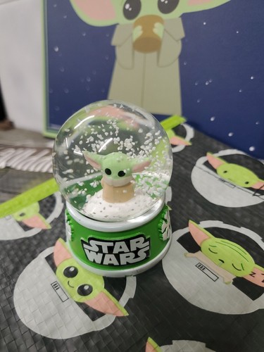 New Star Wars Mandaloian Lot. Snowglobe, Wall Sign, 3 LG Bags. 2 Small Bags. - Picture 3 of 14