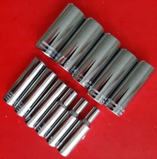 NEW Craftsman Tools 11 Piece 3/8" Drive SAE 6 Point Deep Socket Set 1/4" to 7/8"