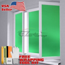   Frosted Film  Green Glass Home Bathroom Window Security Privacy Sticker Sheet