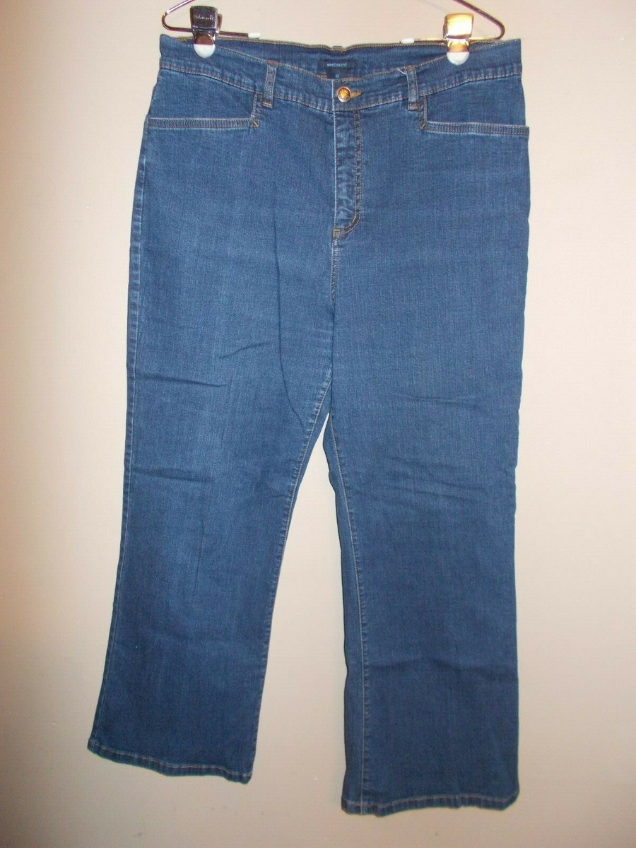 Westbound Womens Size 16 Short Boot Leg Blue Jeans Inseam 29
