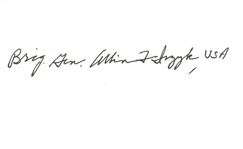 Albin Irzyk WW2 General Autographed Signed Index Card AMCo Card 11095