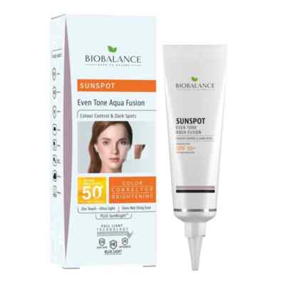 Bio Balance Sunspot Even Tone Aqua Fusion SPF 50 Dry Touch Colour Control- 40 ml