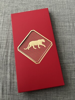 CARTIER Lunar / Chinese New Year Dragon 2024 Red Gold 10 Envelopes