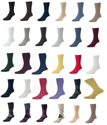 HJ Hall Softop Socks Cotton and Wool Mens sizes 4 to 15 HJ91, HJ90,  wholesale