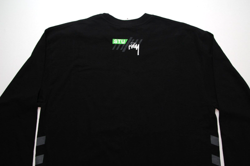TEE VINTAGE STUSSY ~SURFMAN/SKATEMAN SPLIT~ L/S L cpfm/legacy/cdg/nostro/officina/ingranaggio - Foto 2 di 9