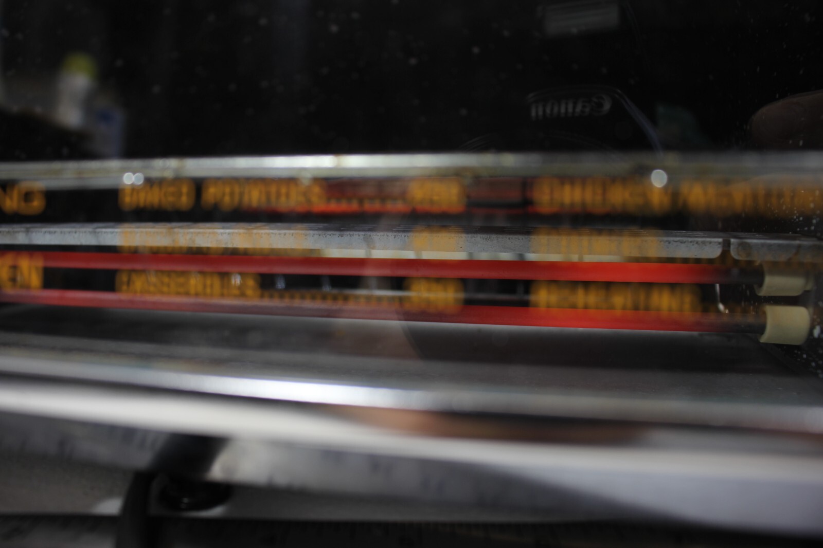 Vintage GE TOASTER OVEN BAKE Broil TOAST R Works!! WORKS! Loose glass