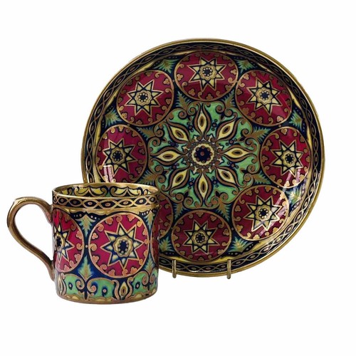 Arts Craft Cup Saucer Grosvenor Jackson Gosling Demi Tasse Rare Circa 1890 - Picture 3 of 11