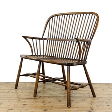 Antique Style Windsor Bench by Stewart Linford  (M-5487)