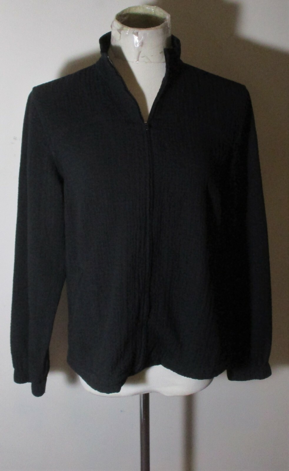 ORVIS Black Full Zip Spring Jacket Size SP