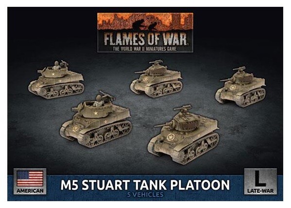 Пламя войны: американский танковый взвод M5 Стюарт (Поздняя война)