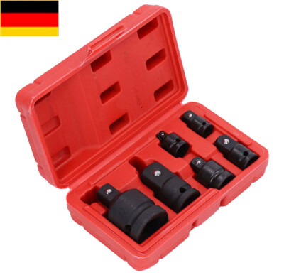 6Tlg KRAFT ADAPTER REDUZIERUNG VERGRÖßERUNG KNARRE SCHLAGSCHRAUBER NÜSSE