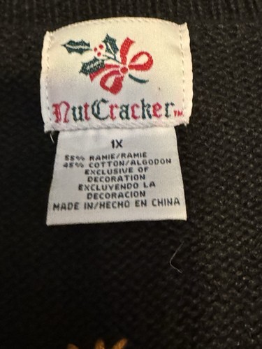 Vintage Nutcracker Christmas Sweater Vest 1999 Size 1X Snowman Tree 3D Knit Isle - Picture 3 of 14