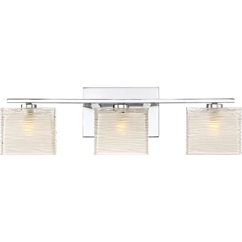 Westcap 3-Light Bathroom Vanity Light in Polished Chrome - Picture 1 of 5