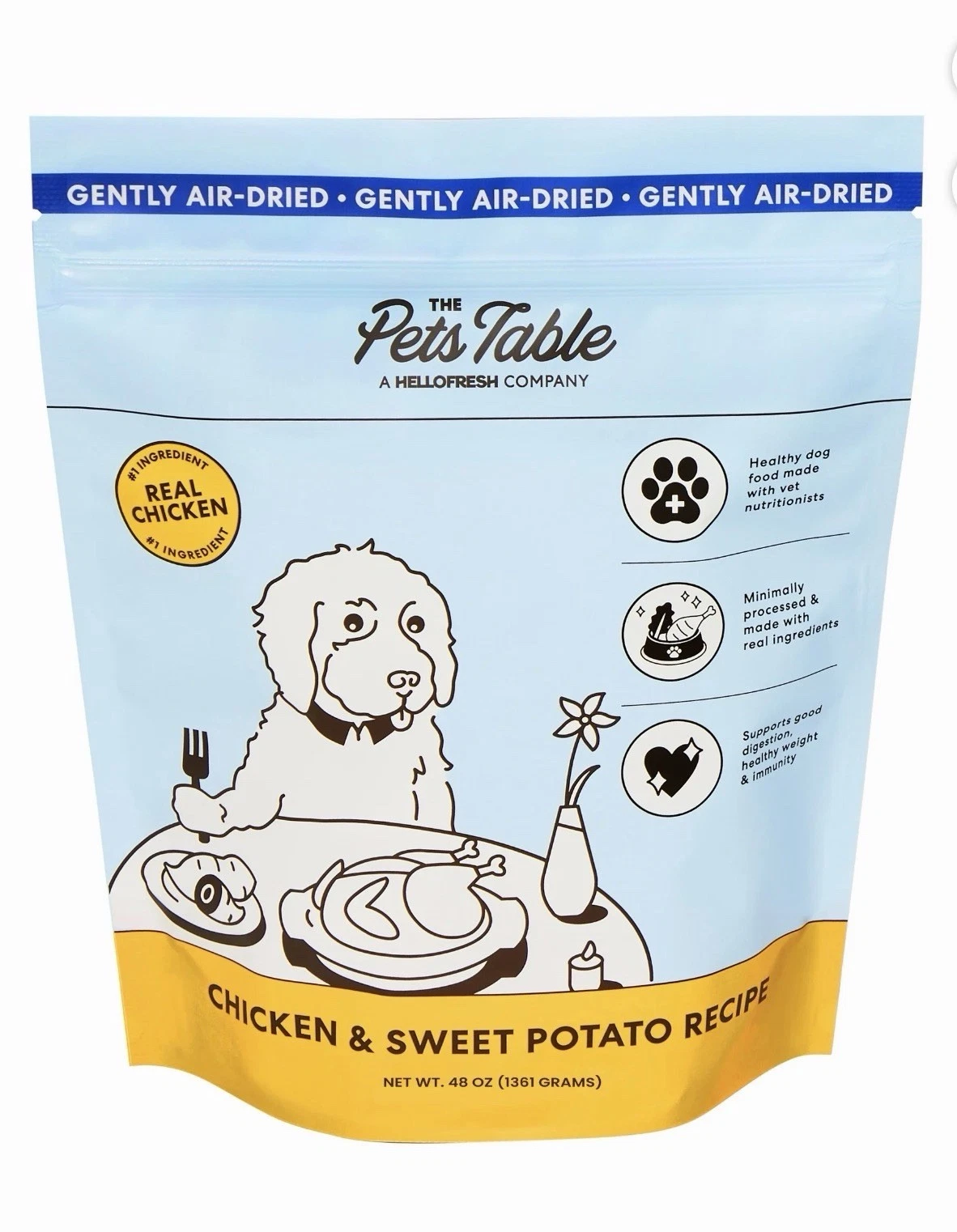 The Pets Table Chicken & Sweet Potato Air-Dried Dog Food, 3 lb FREE SHIPPING
Opens in a new window o