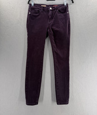 Anthropologie Pilcro High Rise Skinny Corduroy Pants Womens 26 Purple Academia