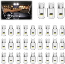 30 Pcs COB LED Bulb 194 168 2825 W5W T10 Wedge, 6000K White Error-Free Replaceme