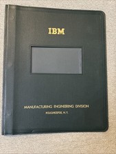 1950 s IBM Report Cover Manufacturing Engineering Division