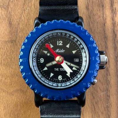 Mido The Tool Survival Taucheruhr mit Kompass & Licht aus Japan
